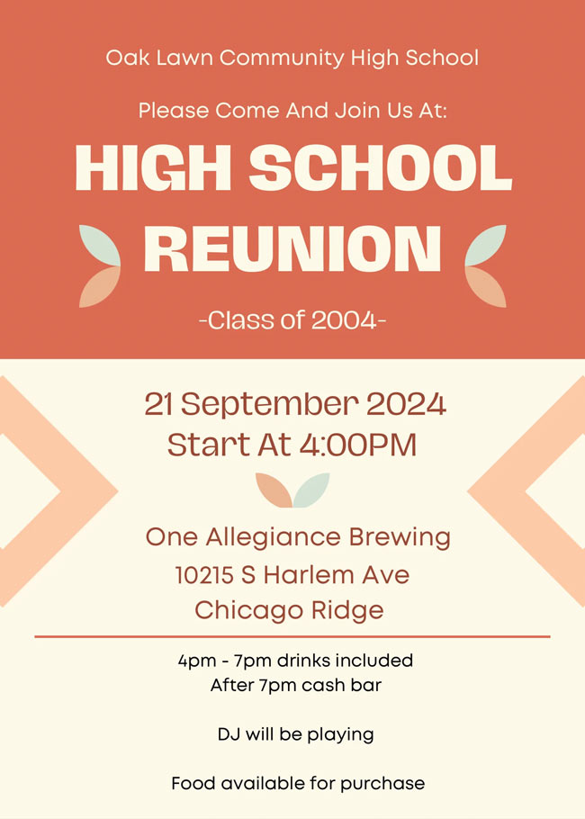 OLCHS Class of 2004 - 20 Year Reunion